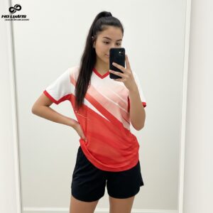 Áo Thun Thể Thao Đỏ Trắng – Năng Động, Cá Tính