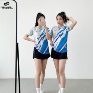 Áo Bóng Chuyền Trắng Xanh Năng Động
