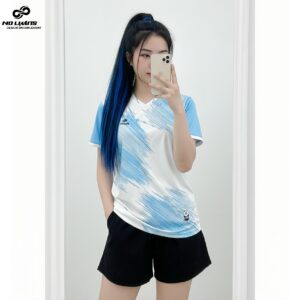 Áo Thể Thao Nữ Trắng Xanh No Limits