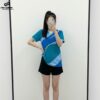 Áo cầu lông unisex phối màu xanh dương - xanh ngọc năng động