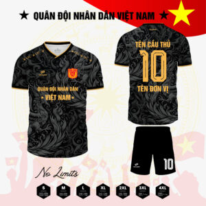 Áo Thể Thao Quân Đội Nhân Dân Việt Nam - Đen Huyền Bí