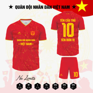 Áo Bóng Đá Quân Đội Nhân Dân Việt Nam Màu Đỏ.