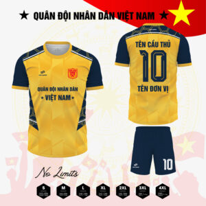 Áo Bóng Đá Quân Đội Nhân Dân Việt Nam - Mẫu Vàng Cao Cấp