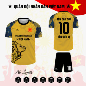 Áo Bóng Đá Tự Thiết Kế Màu Vàng Kim