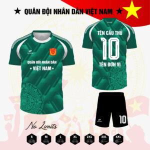 Áo đấu thể thao Quân đội Nhân dân Việt Nam xanh rừng đậm