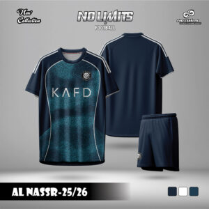 Áo đấu Al Nassr 25/26 Xanh Navy - Họa tiết số hóa hiện đại