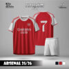 Áo Đấu Arsenal 2025/2026 Màu Đỏ Truyền Thống