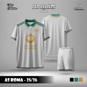 Áo đấu AS Roma 25/26 – Trắng bạc sang trọng