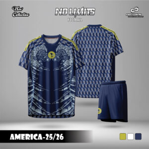Bộ quần áo bóng đá NO LIMITS - America 25/26 xanh navy