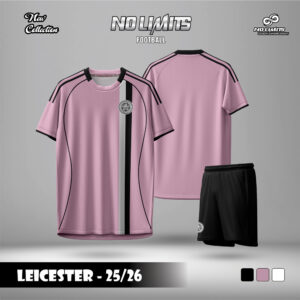 Áo đấu Leicester City 25/26 màu hồng pastel thời thượng