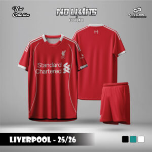 Áo đấu Liverpool 2025/26 màu đỏ – Thiết kế