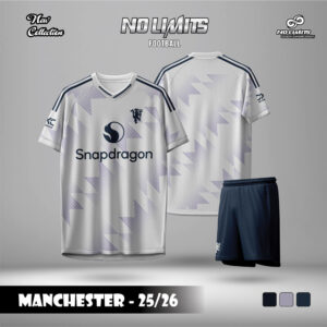 Áo Bóng Đá Manchester 25/26 Light Grey – Cá Tính & Hiện Đại