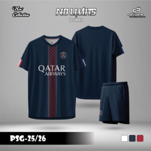 Áo đấu PSG 2025/2026 Xanh Navy – Thiết kế