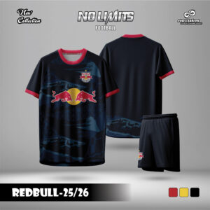 Áo đá banh REDBULL 25/26 đen xanh navy